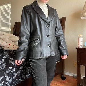 But she leather jacket